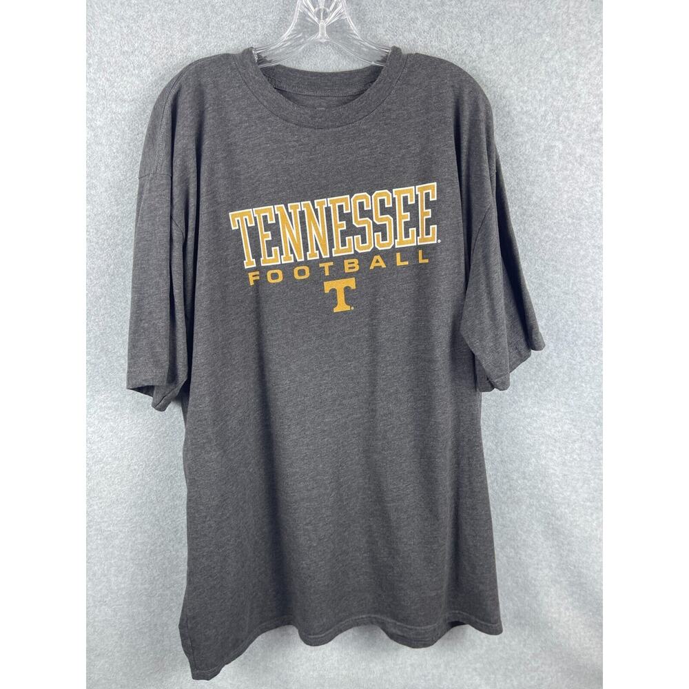 Fanatics Tennessee Football Shirt Men's XLT Gray Short Sleeve‎ NCAA College Tee